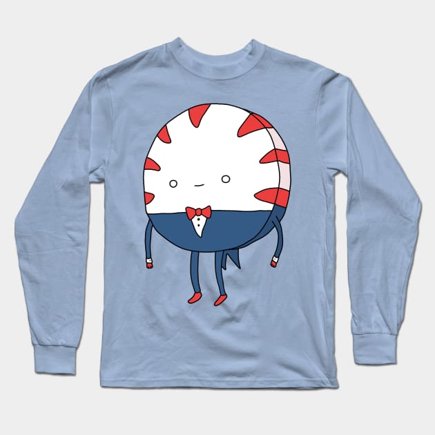 Peppermint Butler Long Sleeve T-Shirt by valentinahramov